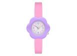 Quarzuhr S.OLIVER "Flower Power", rosa, Armbanduhren, Kinder, Quarzuhr, Armbanduhr, Silikonarmband, Kinderuhr, Mädchen, analog