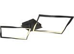 GLOBO LIGHTING Deckenleuchte "MAXXY", schwarz (schwarz matt), H: 8,8cm, 1 Stk., Leuchten, Deckenlampe Wohnzimmer-Leuchte Schlafzimmer-Leuchte Flur Küche, Deckenleuchte