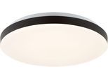 BRILLIANT LED Deckenleuchte "Livio", schwarz-weiß (weiß), 1, Ø 28,5cm H: 6,5cm, 1 Stk., Leuchten, 3000 Kelvin, weiß/schwarz, LED Deckenleuchte