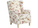 Ohrensessel Lorris Multicolor Flachgewebe