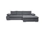Carryhome Ecksofa , Grau , Kunststoff , Füllung: Schaumstoff , Ottomane rechts, L-Form , 294x173 cm , Stoffauswahl, seitenverkehrt erhältlich, Schlafen auf Sitzhöhe, Rücken echt , Wohnzimmer, Sofas & Couches, Wohnlandschaften, Ecksofas