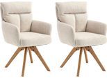 Esszimmerstuhl HOME AFFAIRE "Monaco", beige (creme, natur, creme), B:59cm H:92,5cm T:67,5cm, Stühle, Esszimmerstuhl, verschiedene Gestelle wählbar, Belastbar bis 120 Kg
