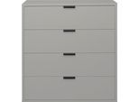 Kommode MÄUSBACHER "Bonnie", grau (kreidegrau matt), B:81cm H:87cm T:45cm, Holzwerkstoff, Sideboards, Kommode, Kommode mit 4 Schubladen