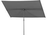 Balkonschirm SCHNEIDER SCHIRME "»Avellino«", grau (anthrazit), Obermaterial: 100% Polyester, Standschirme, Balkonschirm, 180x130 cm, flexibler Allrounder unter den Sonnenschirmen, Topseller