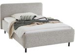 Polsterbett MEISE.MÖBEL "Primo wahlweise mit Bettkasten", beige, B:163cm H:105cm L:218cm, Betten, Polsterbett, erhältlich in verschiedenen Breiten