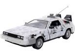 Spielzeug-Auto JADA "Time Machine BacktotheFuture Frost 1:24", silberfarben, Spielzeugfahrzeuge, KinderT:19cm, Metall, Spielzeug-Auto, mit Licht, T:19cm