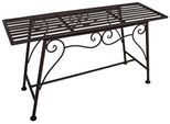 Gartenbank GARDEN PLEASURE "Lorin", braun (rost), B:83cm H:45cm T:27cm, Stahl, Sitzbänke, Gartenbank, für zwei Personen, Rost-Optik