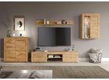 Wohnwand HOME AFFAIRE "AOSTA, Breite 330cm, 4-teilige Wohn-Kombination", wotan eiche nachbildung, B:330cm H:169cm T:40cm, Holzwerkstoff, Kastenmöbel-Sets, Wohnwand, Wohnwand, Kombination, Anbauwand, Möbel Set, Schrankwand, Möbel Kombi