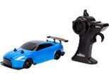 RC-Auto JADA "RC Fast&Furious Drift 2009 Nissan 1:24", blau, Fernlenkfahrzeuge, Kinder, Kunststoff, RC-Auto, mit Turbo