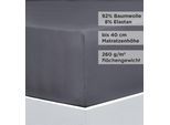 Bettlaken FLORELLA "EXCELLENT Jersey Elastan, 92% Baumwolle", beige (leinen), 1 Stk., Jersey, 180-200x190-220 40cm, Jersey, Obermaterial: 92% Baumwolle CO. 8% Elasthan EL., Bettlaken, Bettlaken