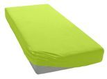 Spannbettlaken OTTO HOME "BLACKBERRY in BASIC und PREMIUM Qualität, 100% Baumwolle", grün, B:200cm L:200cm, Jersey (110 g/m²), Obermaterial: 100% Baumwolle, Bettlaken, Spannbettlaken, für hohe Matratzen bis 28 cm, Bettlaken, Spannbetttuch, pflegeleicht
