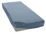 Spannbettlaken OTTO HOME "PHYSALIS in BASIC und PREMIUM Qualität, 100% Baumwolle", blau (mittelblau), B:140cm L:200cm, Jersey (110 g/m²), Obermaterial: 100% Baumwolle, Bettlaken, Spannbettlaken, für Matratzen bis 18 cm Höhe, Bettlaken, Spannbetttuch, pflegeleicht