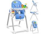 KIDIZ® 3in1 Hochstuhl Kinderhochstuhl inkl. Spielbügel , Babyliege , Kombihochstuhl Babyhochsitz ,7 höhenverstellbar Verstellbare Rückenlehne , mitwachsend ab 0 Monate bis 6 Jahre Babystuhl