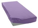 Spannbettlaken OTTO HOME "BLACKBERRY in BASIC und PREMIUM Qualität, 100% Baumwolle", lila, B:180cm L:200cm, Jersey (110 g/m²), Obermaterial: 100% Baumwolle, Bettlaken, Spannbettlaken, für hohe Matratzen bis 28 cm, Bettlaken, Spannbetttuch, pflegeleicht