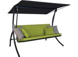 Hollywoodschaukel "Motion Smart lime", grün, B:210cm H:160cm T:145cm, Obermaterial: 100% Polyester, ANGERER FREIZEITMÖBEL, Hollywoodschaukeln, Hollywoodschaukel