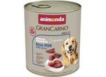 animonda GranCarno Single Protein Supreme Nassfutter Hund Adult, Ross pur 6x800 g
