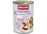 animonda GranCarno Sensitiv Nassfutter Hund Adult, Rind und Kartoffel 12x400 g
