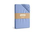 Spannbettlaken OTTO HOME "BLACKBERRY in BASIC und PREMIUM Qualität, 100% Baumwolle", hellblau, B:120cm L:200cm, Jersey (160 g/m²), Obermaterial: 100% Baumwolle, Bettlaken, Spannbettlaken, für hohe Matratzen bis 28 cm, Bettlaken, Spannbetttuch, pflegeleicht