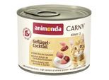 animonda Carny Nassfutter Katze Kitten Geflügel Cocktail 24x200 g