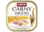 animonda Carny Nassfutter Katze Adult Pure and Mild Huhn und Käse 32x100 g