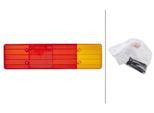 HELLA Lichtscheibe, Heckleuchte 9el131420001 R10W links für DAF Mercedes