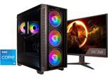 CAPTIVA Gaming-PC-Komplettsystem "Highend Gaming I95-210 TFT Bundle", Energieeffizienz: F, schwarz, Microsoft Windows 11 Home (64 Bit), 32 GB RAM 1.000 GB SSD, Computer_Komplettsysteme, Gaming-PC-Komplettsystem