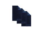 Gästehandtuch JOOP "Gästetuch Classic Frottier 3er Pack", blau, B:30cm, Obermaterial: 100% Baumwolle CO., Handtücher, Gästehandtuch