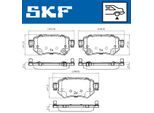 SKF Bremsbelagsatz, Scheibenbremse vkbp90497a für MAZDA