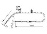 BOSCH Seilzug, Feststellbremse 1987477244 für VW