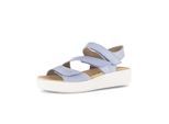 Plateausandaletten GABOR "Plateau Sandale", Damen, Gr. 39, blau, Schuhe