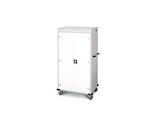 Laptopwagen mit Ladefunktion, 2-Punkt-Verriegelung, CH-Stecker, Feststellbremse, 26 Fächer, B 920 x T 500 x H 1540, weiss