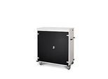 Laptopwagen mit Ladefunktion, 2-Punkt-Verriegelung, CH-Stecker, Feststellbremse, 30 Fächer, B 1310 x T 500 x H 1250, schwarz