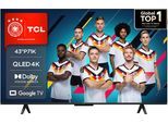 TCL QLED-Fernseher "43P71KX1", Energieeffizienz: F, schwarz, 43, Fernseher, Multi-HDR, Dolby Vision, Smart TV, Airplay2, Dolby Atmos, Game Master, QLED-Fernseher