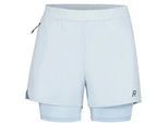 Trainingsshorts RUKKA "Rukka Shorts Makela 2In1", Damen, Gr. 40, EURO-Größen, eisblau, Stoff, 87% Polyester, 13% Elasthan, Hosen