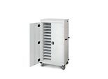 Laptopwagen mit Ladefunktion, 2-Punkt-Verriegelung, CH-Stecker, Feststellbremse, 26 Fächer, B 920 x T 500 x H 1540, lichtgrau