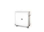 Laptopwagen mit Ladefunktion, 2-Punkt-Verriegelung, CH-Stecker, Feststellbremse, 30 Fächer, B 1310 x T 500 x H 1250, weiss