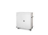 Laptopwagen mit Ladefunktion, 2-Punkt-Verriegelung, CH-Stecker, Feststellbremse, 30 Fächer, B 1310 x T 500 x H 1250, weiss