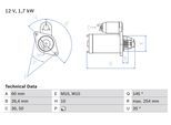 BOSCH Starter 0986021320 für STEYR Mercedes