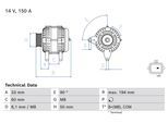 BOSCH Generator 0986084690 für RENAULT