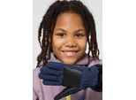 Fleecehandschuhe JACK WOLFSKIN "HIGHLOFT GLOVE K", Jungen, Gr. 116, blau (night, blau), Obermaterial: 92% Polyester, 8% sonstige Fasern. Futter: 100% Polyester, Handschuhe Fleecehandschuhe