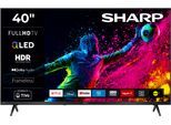 SHARP QLED-Fernseher "2T-C40HE3x", Energieeffizienz: E, schwarz, 40 ″, Fernseher, QLED-Fernseher