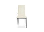 Esszimmerstuhl OTTO HOME "Moana", beige (creme, schwarz, creme), B:42cm H:97,5cm T:53cm, Stoff, Stühle, Esszimmerstuhl, Mit Steppung
