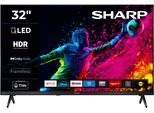SHARP QLED-Fernseher "1T-C32HE3x", Energieeffizienz: E, schwarz, 32 ″, Fernseher, QLED-Fernseher