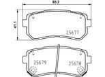 HELLA Bremsbelagsatz, Scheibenbremse 8db355020851 für KIA HYUNDAI (DYK)
