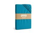 Spannbettlaken OTTO HOME "BLACKBERRY in BASIC und PREMIUM Qualität, 100% Baumwolle", türkis, B:120cm L:200cm, Jersey (160 g/m²), Obermaterial: 100% Baumwolle, Bettlaken, Spannbettlaken, für hohe Matratzen bis 28 cm, Bettlaken, Spannbetttuch, pflegeleicht, Topseller