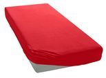 Spannbettlaken OTTO HOME "PHYSALIS in BASIC und PREMIUM Qualität, 100% Baumwolle", rot, B:140cm L:200cm, Jersey (110 g/m²), Obermaterial: 100% Baumwolle, Bettlaken, Spannbettlaken, für Matratzen bis 18 cm Höhe, Bettlaken, Spannbetttuch, pflegeleicht