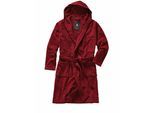 Mey & Edlich Herren Spa-Bademantel Rot 100 % Baumwolle