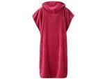 Badeponcho OTTO HOME "Miia, Surfponcho ideal für Sauna, Spa & im Urlaub" Gr. L, beere, L/XL, Microfaser, Hausmäntel, weich und kuschelig, plüsch, Unisex, für Damen und Herren