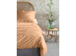 Bettwäsche IRISETTE "Paris 8000", rot (siena), B/L: 155cm x 200cm, 1 Stk., 1 Stk., Mako-Satin, B/L: 80cm x 80cm, 2, Mako-Satin, Obermaterial: 100% Baumwolle, Bettwäsche, Bettwäsche, Hochwertige Premium Bettwäsche