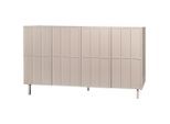 Livetastic Sideboard Velin, Beige, Kaschmir, Metall, Holzwerkstoff, 4 Fächer, 160x89x40 cm, Bsci, Wohnzimmer, Kommoden & Sideboards, Sideboards